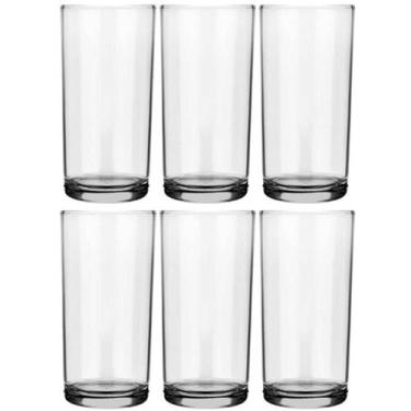 Imagem de Kit 6 Copos de Vidro Long Drink 300ml Cylinder Transparente para Servi