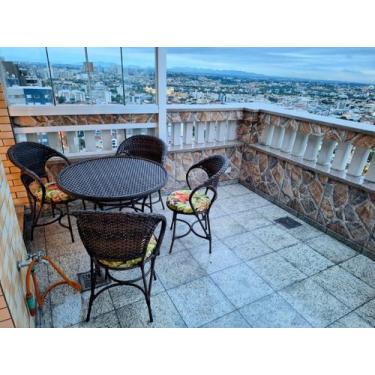 Imagem de Conjunto D Mesa Jogo De Cadeiras Área Externa Interna Jantar - Varanda