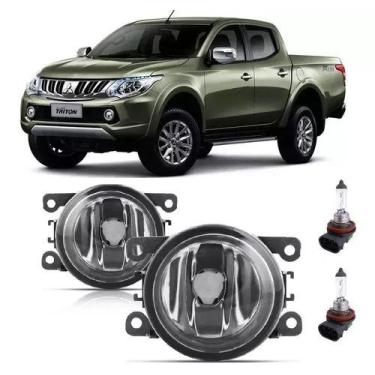Imagem de Par Farol De Milha Universal L200 Triton 2017 2018 2019 2020 + Lâmpada
