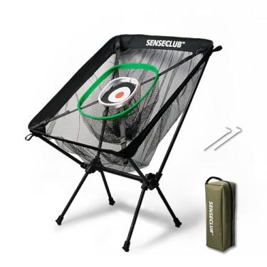 Imagem de SENSECLUB Rede De Chipping, Chipping Interna E Tapete, Alvo Prática Golfe Com Tee Bolas, Presentes Para Jogos Ao Ar Livre No Quintal Golfistas