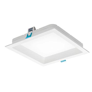 Imagem de Plafon De Led Deep Quadrado Recuado 18W Branco Neutro - Branco - Delis