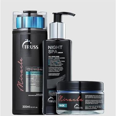 Imagem de Kit TRUSS Miracle + Night SPA Trio de Cuidados (3 Produtos)