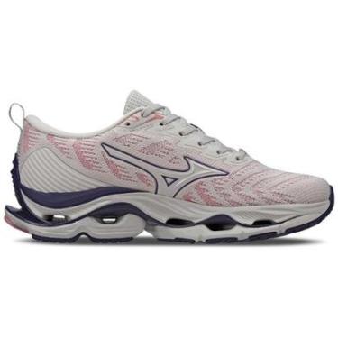 Imagem de Tênis Mizuno Wave Stratos 2 Arenito/Rosa Feminino-Feminino