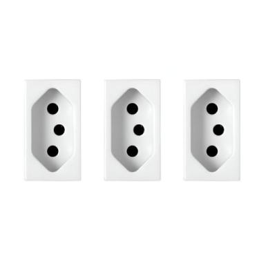 Imagem de Kit 3 Modulos Tomada 20A 3 Pinos Soprano Siemens Ilus