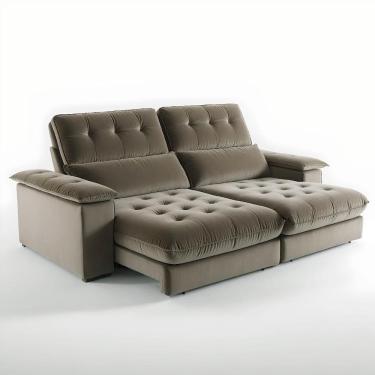 Imagem de Sofá 4 Lugares 2,50m Retrátil e Reclinável Girona Bom Pastor