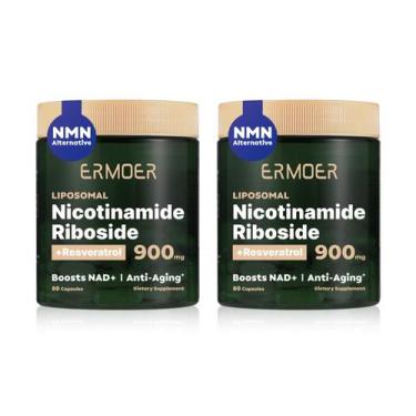 Imagem de Suplemento NAD Lipossomal Nicotinamida Riboside 900 mg 160 cápsulas - 