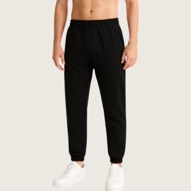 Imagem de Calça Jogger Masculina Moletom com Cós Elástico Conforto e Estilo Casu