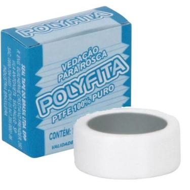 Imagem de Kit 120 Fita Veda Rosca Branca 12mm Seal-Tape 5m - Polyfita