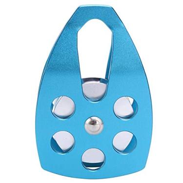 Imagem de Acouto Polia de polia única de alumínio com placa lateral grande para escalada e montanhismo ao ar livre