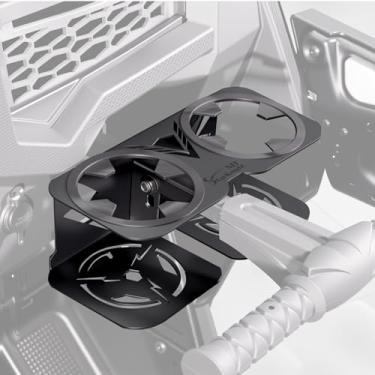 Imagem de StarknightMT Suporte de copo para barra de apoio de passageiros RZR, suporte de bebida RZR com borracha atualizada para copos de 510.3-1,134.0 g compatível com Polaris RZR 1000 XP 14-23, 900 14-20, XP