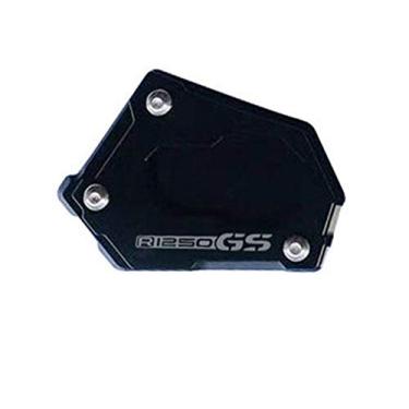 Imagem de Acc-Creativity Suporte de pé de motocicleta com ampliador lateral para placa de extensão compatível com BMW R1250GS Rallye HP Adventure 2018-2019 (preto)