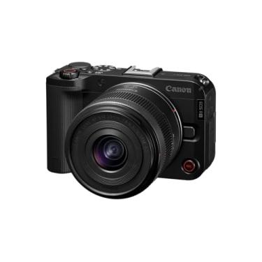 Imagem de Canon EOS R50 V com RF-S14-30 mm F4-6.3 é lente STM PZ, câmera híbrida de lente intercambiável sem espelho APS-C, lente de zoom ultra grande angular, vídeo vertical, vlogging, transmissão ao vivo