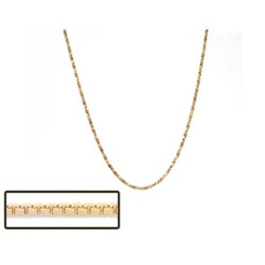 Imagem de Cordão folheado a ouro fio veneziana - tam.50 5301655000 - Rommanel 