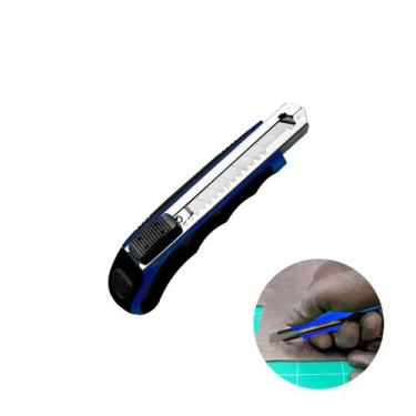 Imagem de Estilete de 8 Lâminas Profissional Cabo Emborrachado - Profield