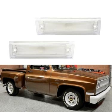 Imagem de Tonsya Para Chevrolet Pickup Blazer 1981-1991 Jimmy Suburban C10 C20 C30 GMC Para-choque Dianteiro Sinal Lateral Carcaça Lente Transparente 915557 915558 GM2550115 GM2551107