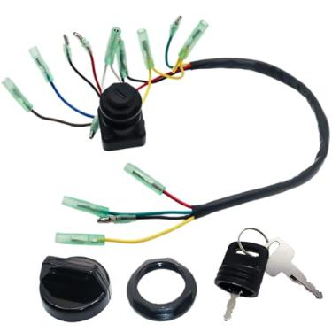Imagem de JSMANCAVE Chave de interruptor de ignição da caixa de controle 703-82510-44-00 703-82510-43-00 703-82510-42-00 703-82510-11-00 serve para motores de popa Yamaha 2 e 4 tempos internacionais 6-300 HP VV