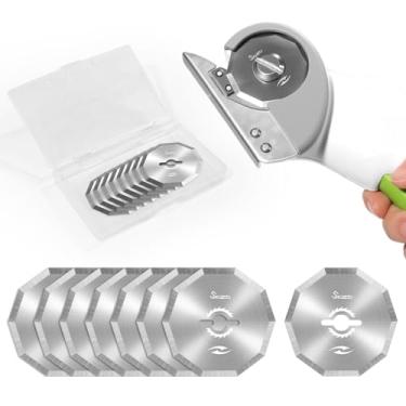 Imagem de 8 peças de lâminas rotativas de substituição para tesouras elétricas, novas lâminas de corte rotativo, compatíveis com tesouras sem fio Worx ZipSnip, RC2600K, RC2601, RC2602, WX080L, WX081L, Rockwell