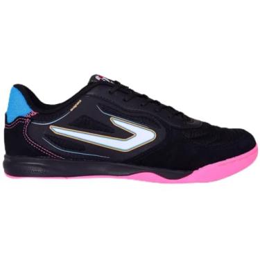 Imagem de Chuteira Topper Letra Iv Fsal Preto/Azul/Pink,38