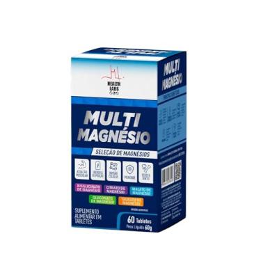 Imagem de Suplemento alimentar Multi Magnésio 60 Tabletes – Bisglicinato, Citrato, Malato, Gluconato e Taurato de Magnésio – Suplemento Avançado para Músculos, Energia, Sono e Sistema Nervoso – Alta Absorção – 60 cápsulas - ORIGINAL
