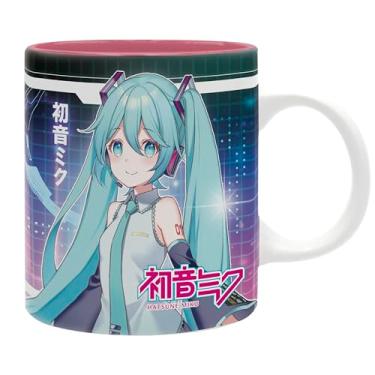 Imagem de ABYSTYLE Caneca de café de cerâmica Hatsune Miku Cyberpunk, Caneca Vocaloid de 29 ml Miku Merch Drinkware Casa e Presente de Cozinha