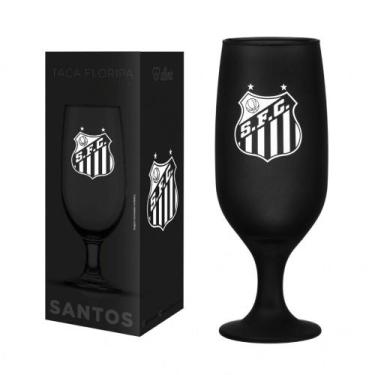Imagem de Taça do santos preta cerveja bebida floripa 300 ml vidro nf - Allmix, 
