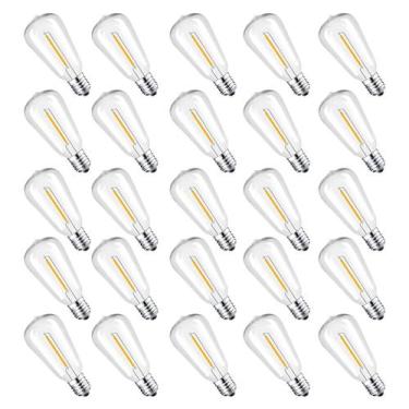 Imagem de Lâmpadas LED Edison Filltown ST38 0,6 W E12 2700K 50 unidades