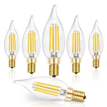 Imagem de Lâmpadas LED de candelabro Hizashi 6W 550LM 5000K E12 reguláveis, paco