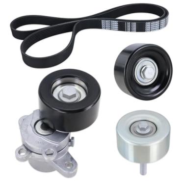 Imagem de Lqito Conjunto tensor de correia com polia intermediária compatível com Altima 2007-2012, 2009-2014 Maxima/Murano, 2011-2013 Quest 3.5L V6 VQ35de Replace#39155 11955JA10A 11955JA10B 11955 JA10C