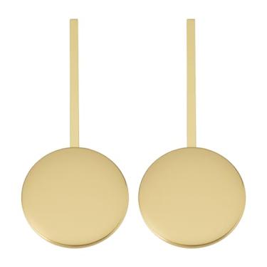 Imagem de ECSiNG 2 peças relógio de parede pêndulo de metal dourado 15 cm adequado para reparar ou fazer relógio