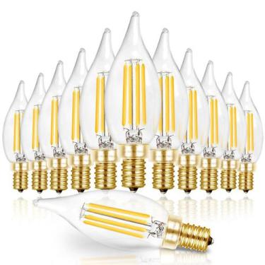 Imagem de Lâmpada LED Hizashi E12 Candelabra 6W 550lm 5000K regulável, pacote co