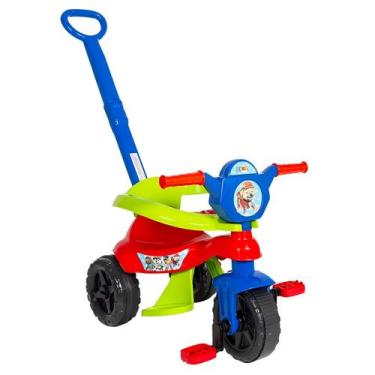 Imagem de Triciclo Infantil Baby Dog Com Haste Removivel Pedal Protecao E Suport