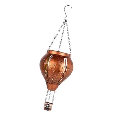 Imagem de ShengQuanHao Luminária Solar Suspensa em Metal com Balão de Ar Quente, à Prova D'água, 15 X 45 Cm, para Mulheres E, Versátil, Decorativa