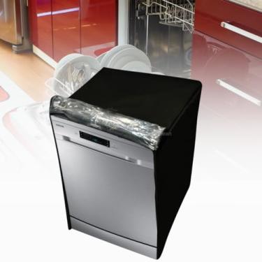 Imagem de CAPA PARA LAVA LOUÇAS SAMSUNG 14 SERVIÇOS TRANSPARENTE (PRETO)
