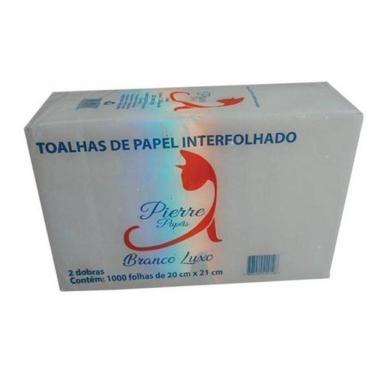 Imagem de Papel Toalha Interfolhado - Pierre 20X21 Branco Luxo