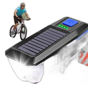 Imagem de Farol/Lanterna Com Carrega Por Luz Solar E Usb