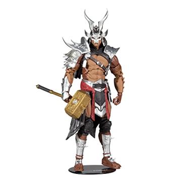 Imagem de McFarlane Toys Figura De Ação Mortal Kombat Shao Kahn (Platinum Kahn) 7" Com Acessórios