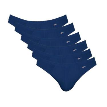 Imagem de Kit 6 Cuecas Tradicional Normal Slip Original Zorba Em Algodão Cotton,