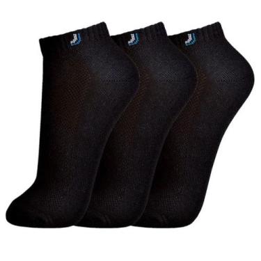 Imagem de Meia Lupo 03225 Au Walk Kit 3 Masculina, Preto, 41/44