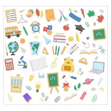 Imagem de Papel de Parede Adesivo Infantil Escola Bebe Quarto - 601pcp - Allodi