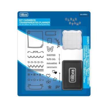Imagem de Cartela de Carimbo Transparente Tilibra Clear Stamp Planner