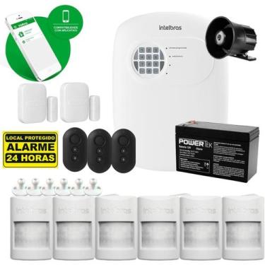 Imagem de Kit Alarme Híbrido ANM 24 NET com 8 Sensores 6 Pet Friendly e 100m de 