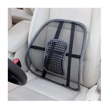 Imagem de Suporte Lombar Ergonômico para Cadeira Encosto Ortopédico de Apoio para Costas, Ideal para Escritório e Carro