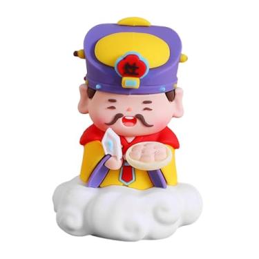 Imagem de Bothyi Estatueta imortal chinesa, ornamento de carro, presentes, estátua de mesa de resina, escultura decorativa para estante, quarto, loja, café, escritório, Style B