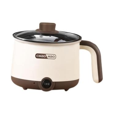 Imagem de Bothyi Panela elétrica multifuncional pequena com 2 configurações de engrenagem, mini panela para cozinhar macarrão, para casa, dormitório, escritório, Sem Vaporizador