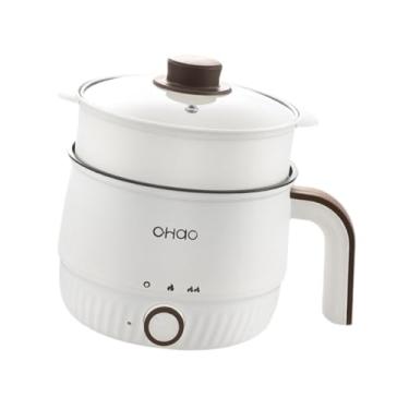 Imagem de Baoblaze Panela elétrica portátil multifuncional para cozinhar mini ramen, para ensopados, aveia, dormitório doméstico, escritório, mingau, água fervente, com Vaporizador Pp