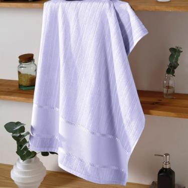 Imagem de Toalhas Lavabo Bella Dohler para Bordado Cruz (3, 11714 - Lilás, 45cm X 30cm)