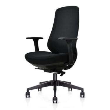 Imagem de Cadeira Diretor Ergonômica SmartConfort Preta Giratória Ajustável Escritório Home Office