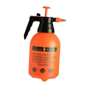 Imagem de MotiveTech Pulverizador de bomba portátil com bico de latão ajustável, garrafa de spray de água de pressão portátil para casa, Laranja 3l