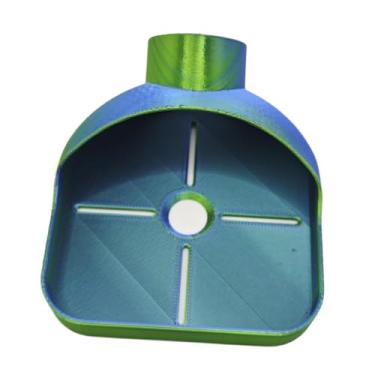 Imagem de MERIGLARE Coletor de pó de furadeira com guia, montagem simples, universal para drywall, placa de teto, versátil, reutilizável, 8,5 x 10,3 cm, acessórios, Verde