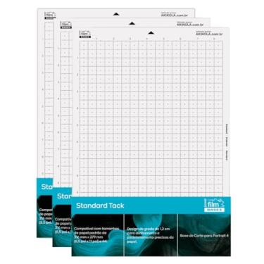 Imagem de Base de Corte A4 Com Cola - Power Film - Compatível Silhouette Portrait 4, Kit com 3 Unidades